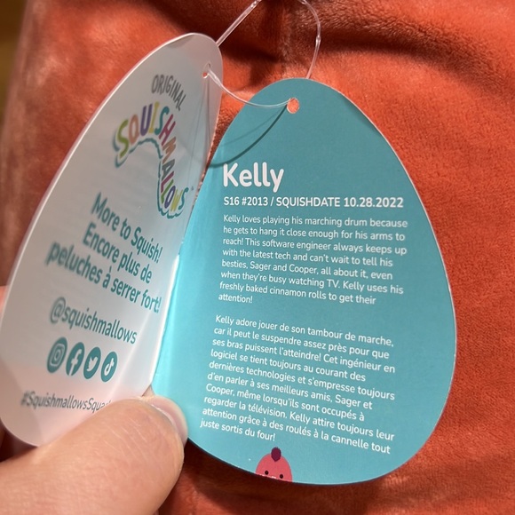 Squishmallow, Kelly the 16” NWT Velociraptor🦖 - Picture 6 of 11